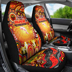 NAIDOC Week 2025 Dolphins Rugby Car Seat Cover Aboriginal Dot Painting