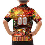 Personalised NAIDOC Week 2025 Dolphins Rugby Family Matching Mermaid Dress and Hawaiian Shirt Aboriginal Dot Painting