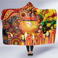 NAIDOC Week 2025 Dolphins Rugby Hooded Blanket Aboriginal Dot Painting