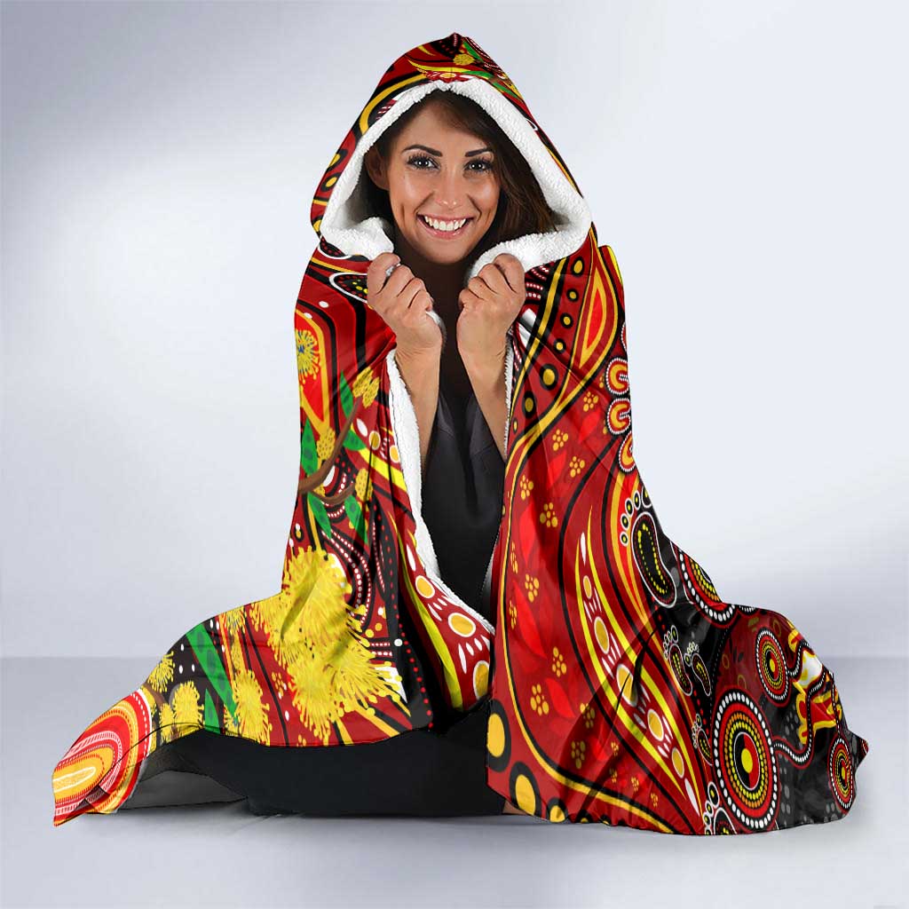 NAIDOC Week 2025 Dolphins Rugby Hooded Blanket Aboriginal Dot Painting