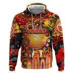 Personalised NAIDOC Week 2025 Dolphins Rugby Hoodie Aboriginal Dot Painting