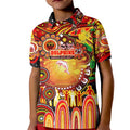 Personalised NAIDOC Week 2025 Dolphins Rugby Kid Polo Shirt Aboriginal Dot Painting