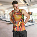 Personalised NAIDOC Week 2025 Dolphins Rugby Men Tank Top Aboriginal Dot Painting