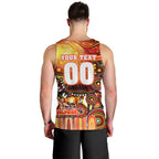 Personalised NAIDOC Week 2025 Dolphins Rugby Men Tank Top Aboriginal Dot Painting