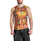 Personalised NAIDOC Week 2025 Dolphins Rugby Men Tank Top Aboriginal Dot Painting
