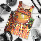 Personalised NAIDOC Week 2025 Dolphins Rugby Men Tank Top Aboriginal Dot Painting