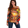 Personalised NAIDOC Week 2025 Dolphins Rugby Off Shoulder Sweater Aboriginal Dot Painting