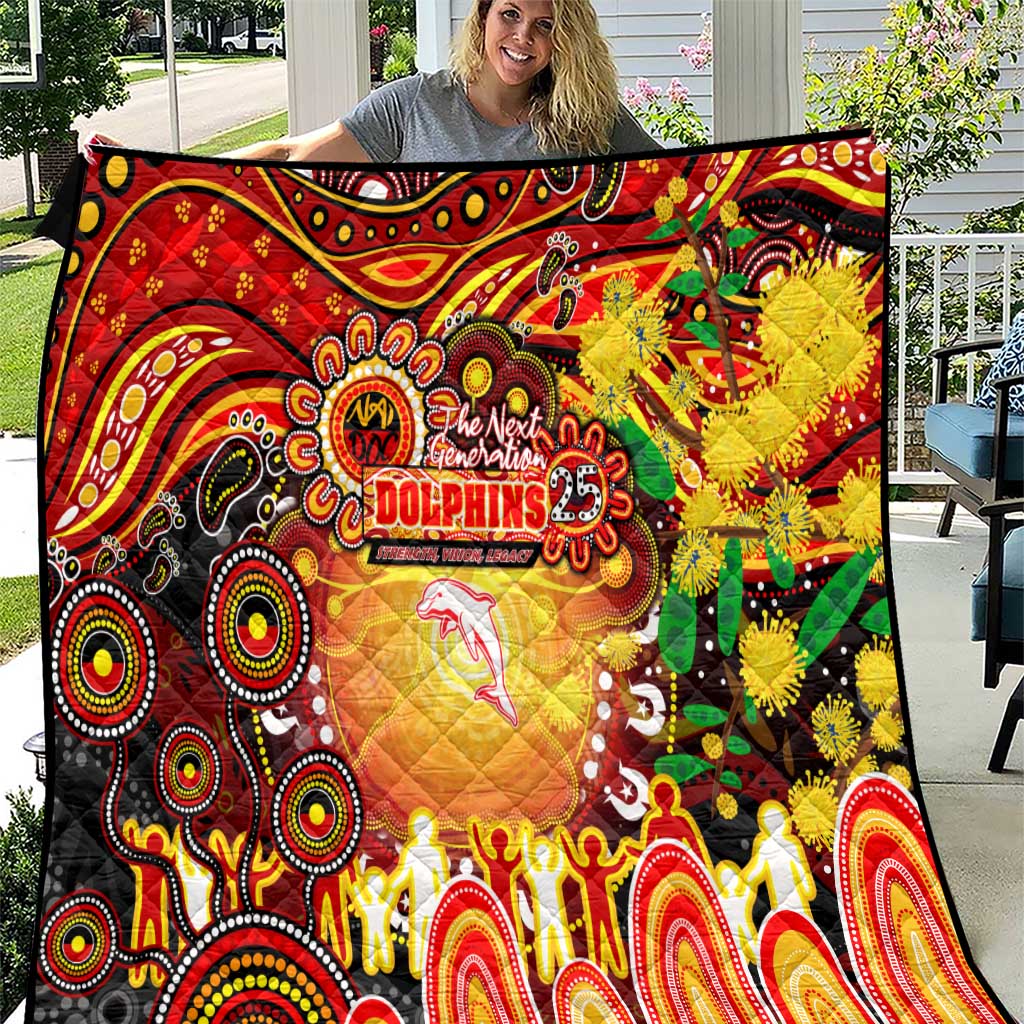 NAIDOC Week 2025 Dolphins Rugby Quilt Aboriginal Dot Painting