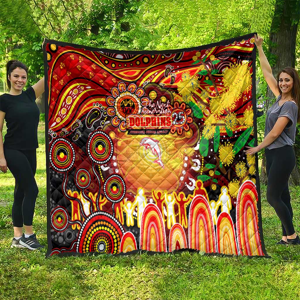 NAIDOC Week 2025 Dolphins Rugby Quilt Aboriginal Dot Painting