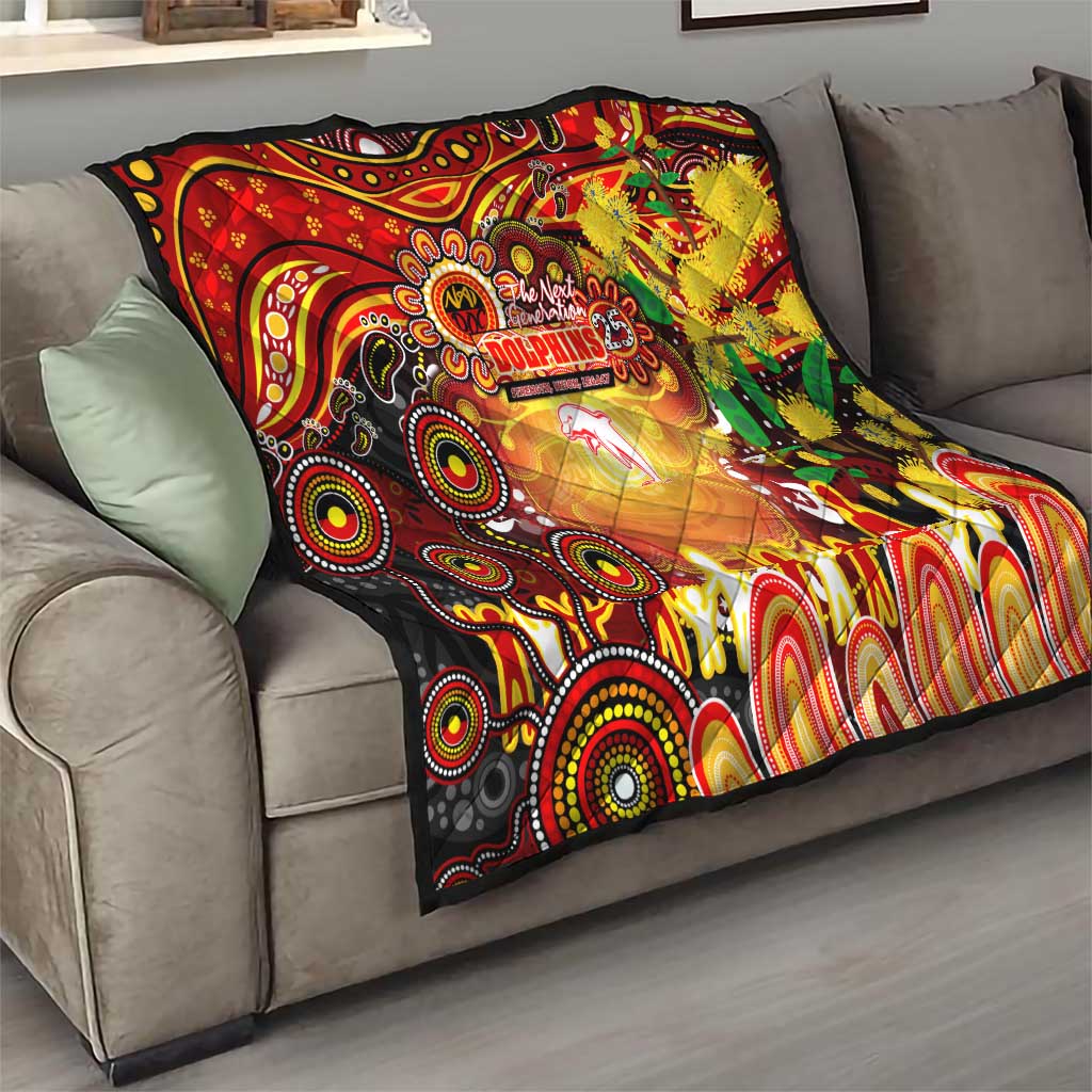 NAIDOC Week 2025 Dolphins Rugby Quilt Aboriginal Dot Painting