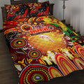 NAIDOC Week 2025 Dolphins Rugby Quilt Bed Set Aboriginal Dot Painting