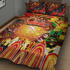 NAIDOC Week 2025 Dolphins Rugby Quilt Bed Set Aboriginal Dot Painting