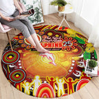 NAIDOC Week 2025 Dolphins Rugby Round Carpet Aboriginal Dot Painting