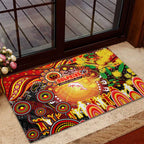 NAIDOC Week 2025 Dolphins Rugby Rubber Doormat Aboriginal Dot Painting