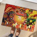 NAIDOC Week 2025 Dolphins Rugby Rubber Doormat Aboriginal Dot Painting