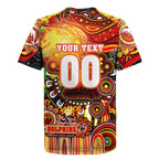 Personalised NAIDOC Week 2025 Dolphins Rugby Rugby Jersey Aboriginal Dot Painting