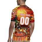 Personalised NAIDOC Week 2025 Dolphins Rugby Rugby Jersey Aboriginal Dot Painting
