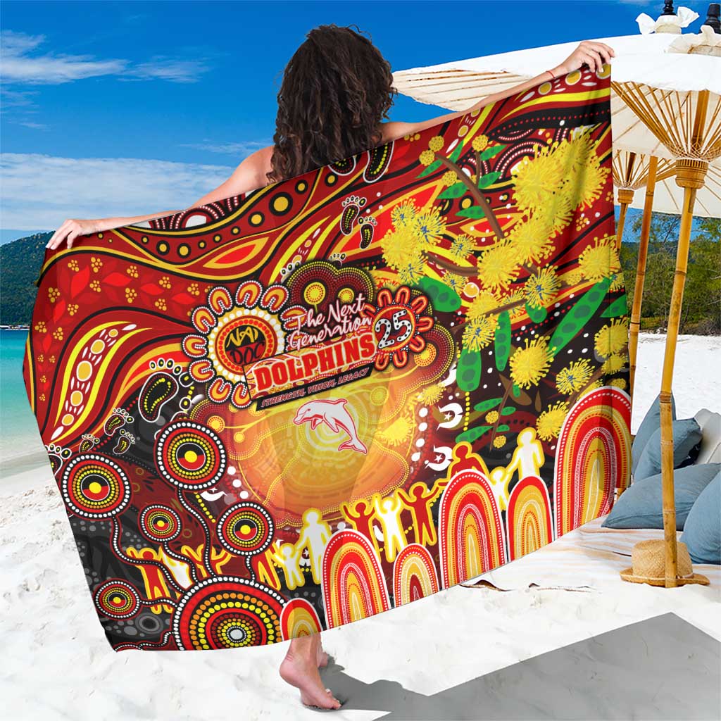 NAIDOC Week 2025 Dolphins Rugby Sarong Aboriginal Dot Painting