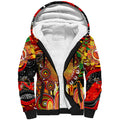 Personalised NAIDOC Week 2025 Dolphins Rugby Sherpa Hoodie Aboriginal Dot Painting