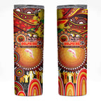 NAIDOC Week 2025 Dolphins Rugby Skinny Tumbler Aboriginal Dot Painting