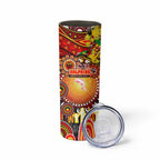 NAIDOC Week 2025 Dolphins Rugby Skinny Tumbler Aboriginal Dot Painting
