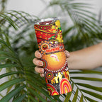 NAIDOC Week 2025 Dolphins Rugby Skinny Tumbler Aboriginal Dot Painting