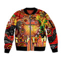 Personalised NAIDOC Week 2025 Dolphins Rugby Sleeve Zip Bomber Jacket Aboriginal Dot Painting