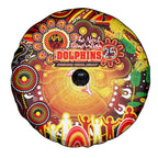 NAIDOC Week 2025 Dolphins Rugby Spare Tire Cover Aboriginal Dot Painting