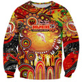 Personalised NAIDOC Week 2025 Dolphins Rugby Sweatshirt Aboriginal Dot Painting