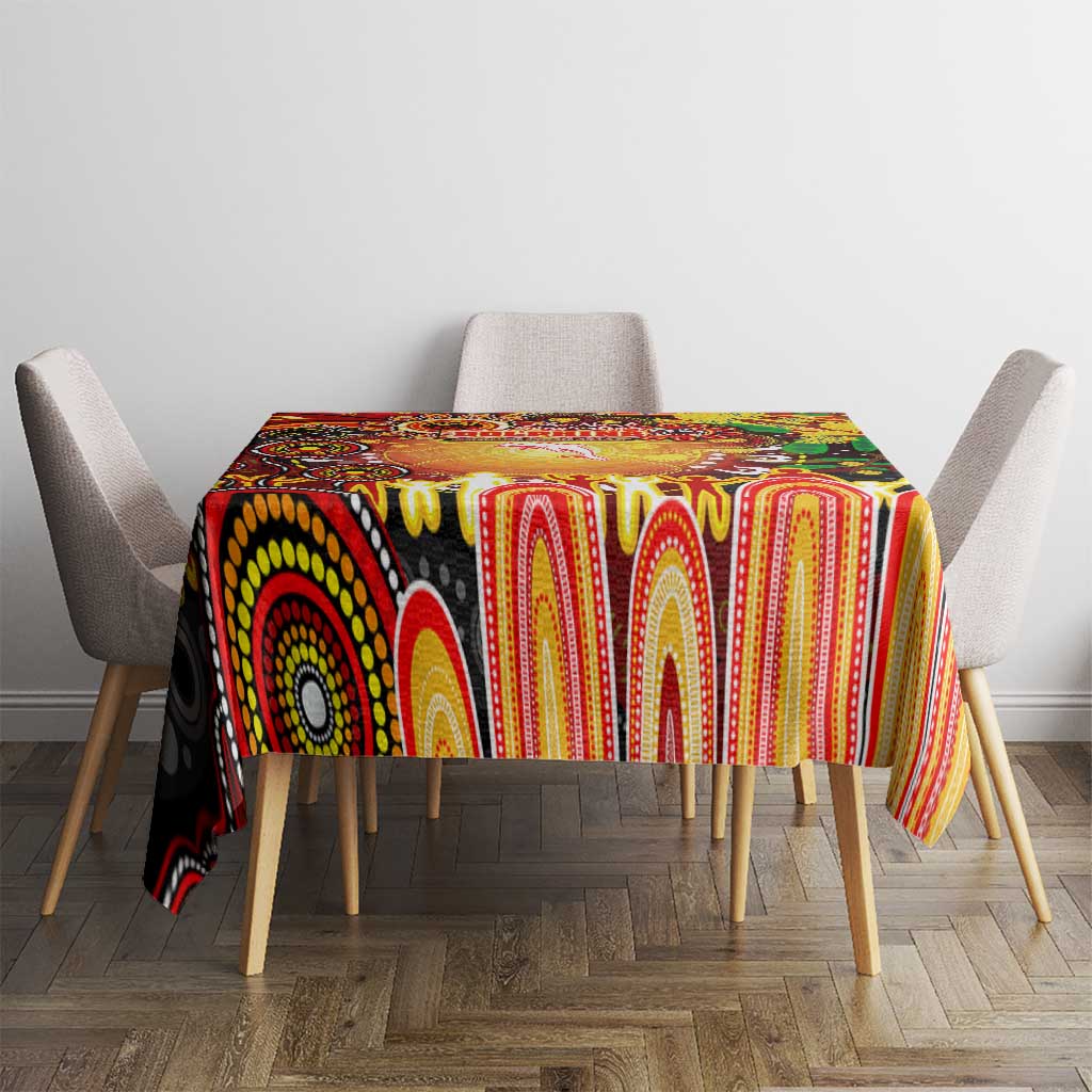 NAIDOC Week 2025 Dolphins Rugby Tablecloth Aboriginal Dot Painting
