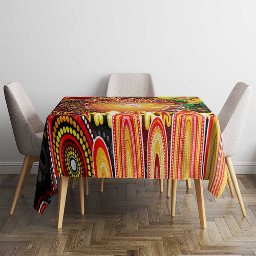 NAIDOC Week 2025 Dolphins Rugby Tablecloth Aboriginal Dot Painting