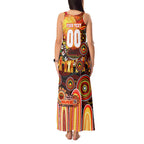 Personalised NAIDOC Week 2025 Dolphins Rugby Tank Maxi Dress Aboriginal Dot Painting