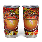 NAIDOC Week 2025 Dolphins Rugby Tumbler Cup Aboriginal Dot Painting