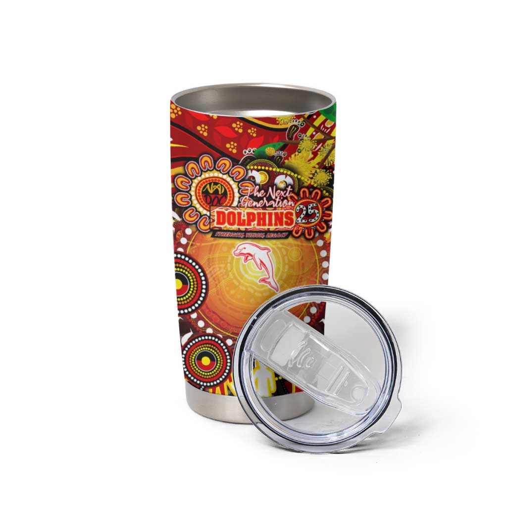 NAIDOC Week 2025 Dolphins Rugby Tumbler Cup Aboriginal Dot Painting