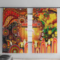 NAIDOC Week 2025 Dolphins Rugby Window Curtain Aboriginal Dot Painting