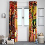 NAIDOC Week 2025 Dolphins Rugby Window Curtain Aboriginal Dot Painting