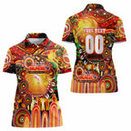 Personalised NAIDOC Week 2025 Dolphins Rugby Women Polo Shirt Aboriginal Dot Painting