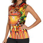 Personalised NAIDOC Week 2025 Dolphins Rugby Women Sleeveless Polo Shirt Aboriginal Dot Painting
