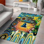 NAIDOC Week 2025 Titans Rugby Area Rug Aboriginal Dot Painting