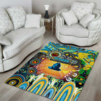 NAIDOC Week 2025 Titans Rugby Area Rug Aboriginal Dot Painting