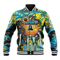Personalised NAIDOC Week 2025 Titans Rugby Baseball Jacket Aboriginal Dot Painting