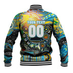 Personalised NAIDOC Week 2025 Titans Rugby Baseball Jacket Aboriginal Dot Painting