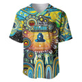 Personalised NAIDOC Week 2025 Titans Rugby Baseball Jersey Aboriginal Dot Painting