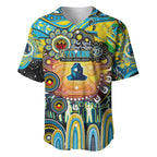 Personalised NAIDOC Week 2025 Titans Rugby Baseball Jersey Aboriginal Dot Painting