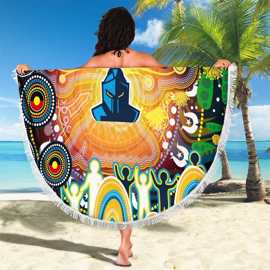 NAIDOC Week 2025 Titans Rugby Beach Blanket Aboriginal Dot Painting
