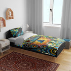 NAIDOC Week 2025 Titans Rugby Bedding Set Aboriginal Dot Painting