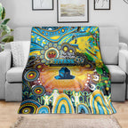 NAIDOC Week 2025 Titans Rugby Blanket Aboriginal Dot Painting