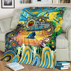 NAIDOC Week 2025 Titans Rugby Blanket Aboriginal Dot Painting