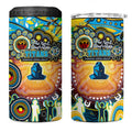 NAIDOC Week 2025 Titans Rugby 4 in 1 Can Cooler Tumbler Aboriginal Dot Painting