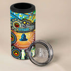 NAIDOC Week 2025 Titans Rugby 4 in 1 Can Cooler Tumbler Aboriginal Dot Painting